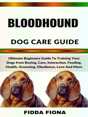 cover image of BLOODHOUND DOG CARE GUIDE